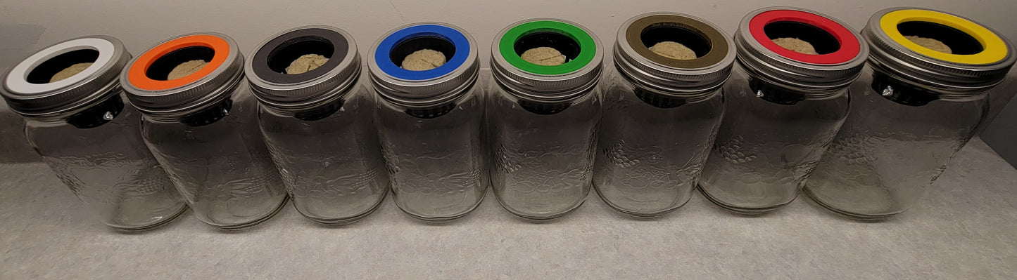 Hydroponic cultivation kit with Mason 1000ml jar from Monark Dimension, featuring growing containers and accessories for indoor gardening.