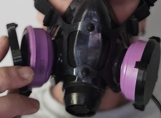 Guide d'utilisation pour la paires de couvercles pour filtres P100 Monark Dimension