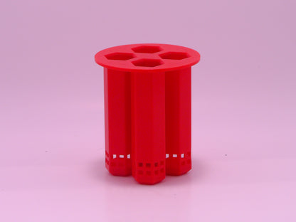 Mason smooth repoussé support in 250ml bottle from Monark Dimension, shown with metal tools and textured surface.