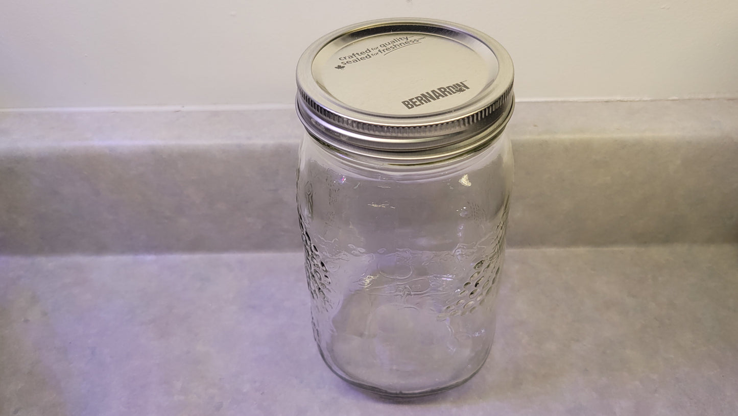 Contenant Mason Bernardin décoratifs à grande ouverture - 1000 mL - Monark Dimension