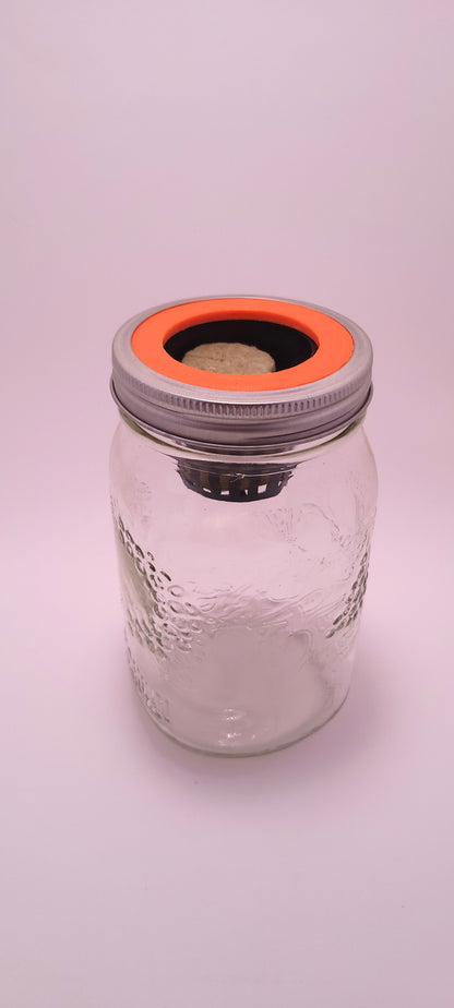 Hydro Mason déco 1L kit by Monark Dimension, featuring decorative hydroponic components and plant growth media.