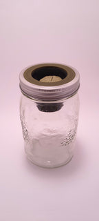 Hydro Mason déco 1L kit by Monark Dimension, featuring a transparent plastic container with labeling and tools for decorative crafts.